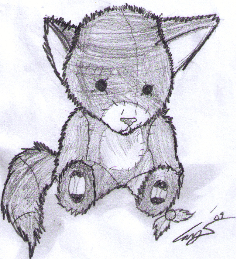 Sketch as a stuffed animal :D by RedWingedWolfWriter on DeviantArt