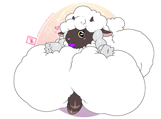 Fluffier Wooloo_(flat color)
