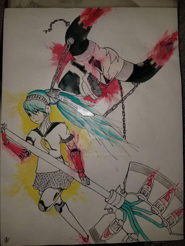 Shadow Labrys Cut In Shadow Labrys single line watercolor by djro45 on DeviantArt