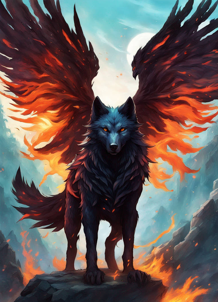 Phoenix Wolves Phoenix Wolf Crippled Black Phoenix The Wolf Changes Its Fur But Not