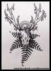 Deer tattoo concept