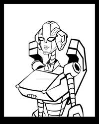 Arcee Got An Upgrade Line art