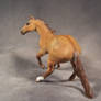 Red dun cutting horse