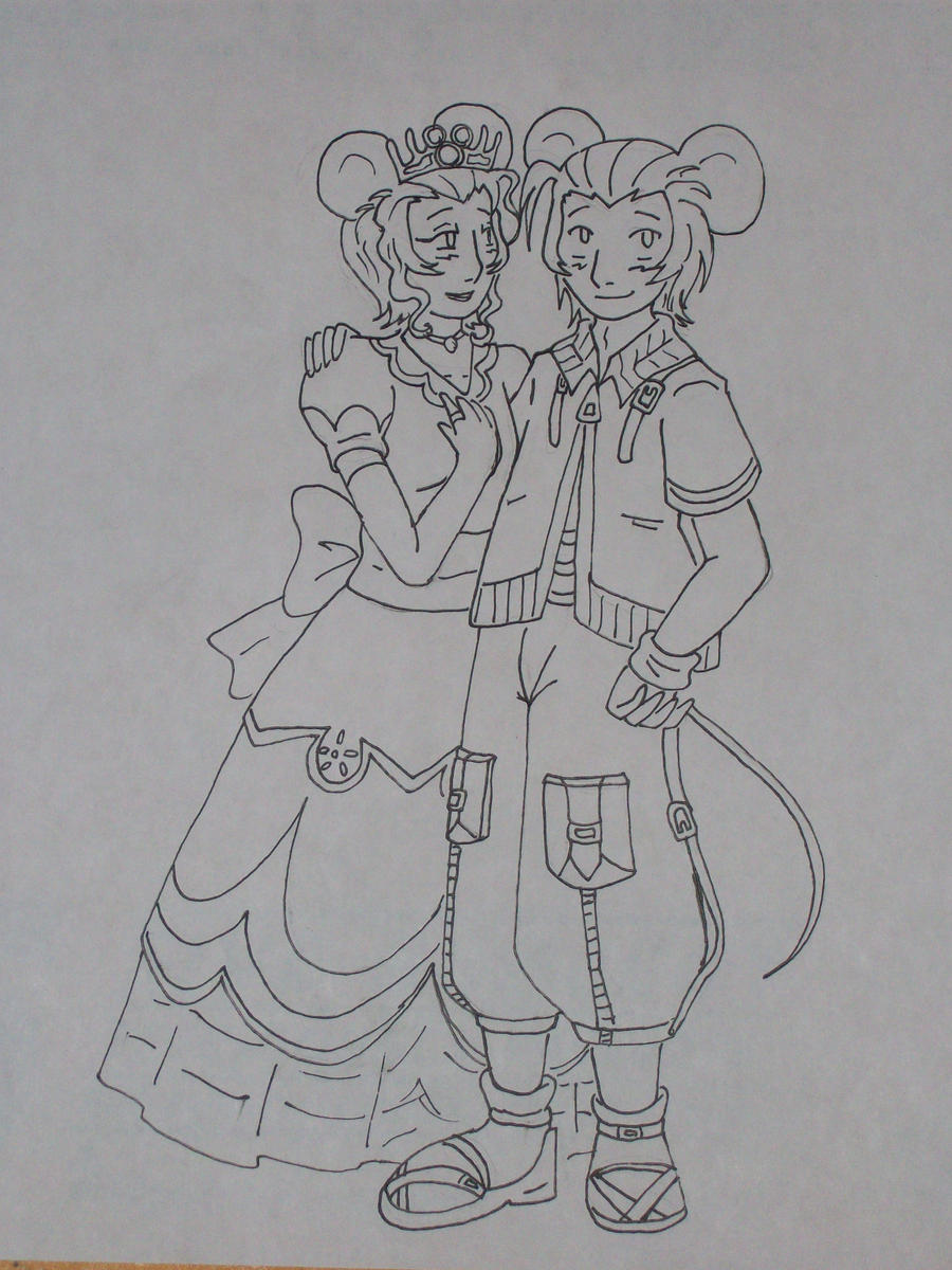 KH Mickey and Minnie as humans