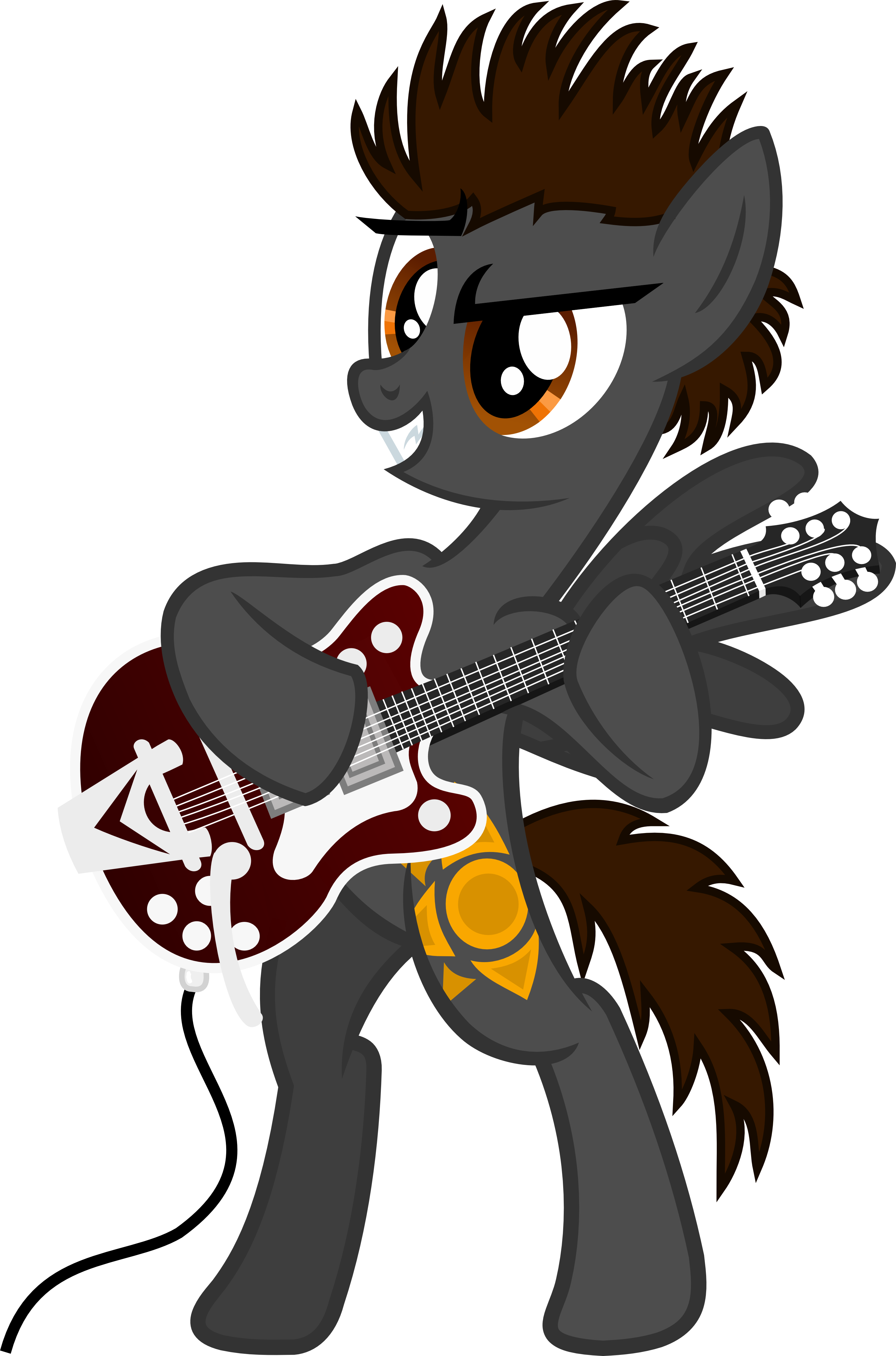 George Harrison with Gretsch Guitar Pony Vector