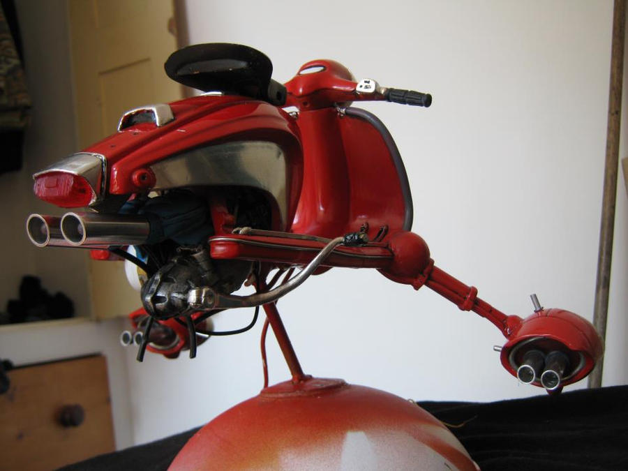 space lambretta in progress by amoebabloke