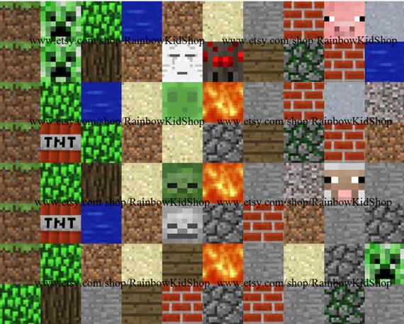 Minecraft Magnet set by RainbowKidShop on DeviantArt