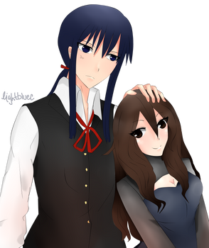 Request: Kanda Yuu  and Shiroyama Rei (OC)