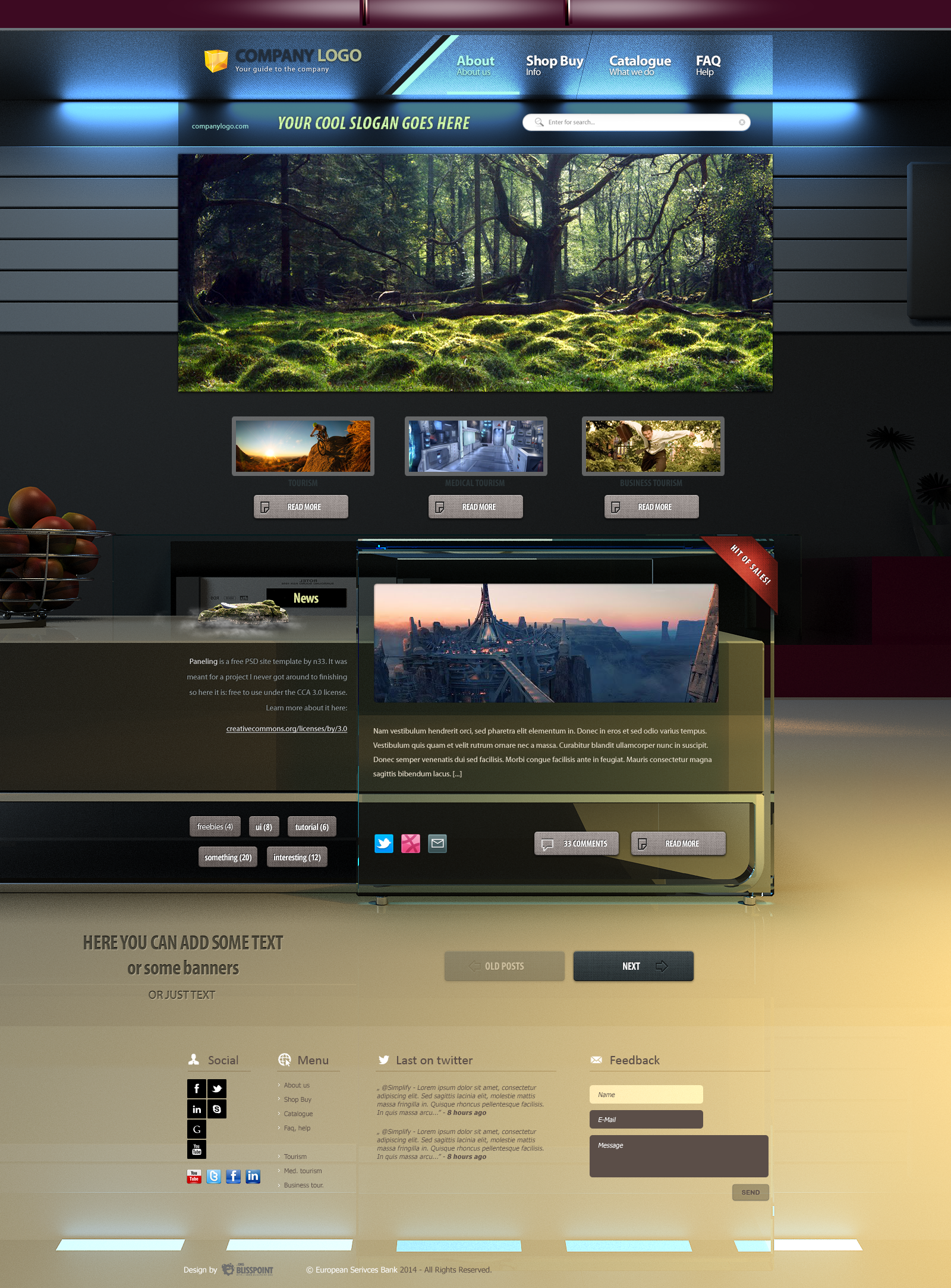 3D WebDesign Concept Template. (Feel free to buy!)