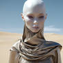 ader713 female alien with white delicate Ant like 