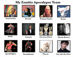 Zombie apocalypse team