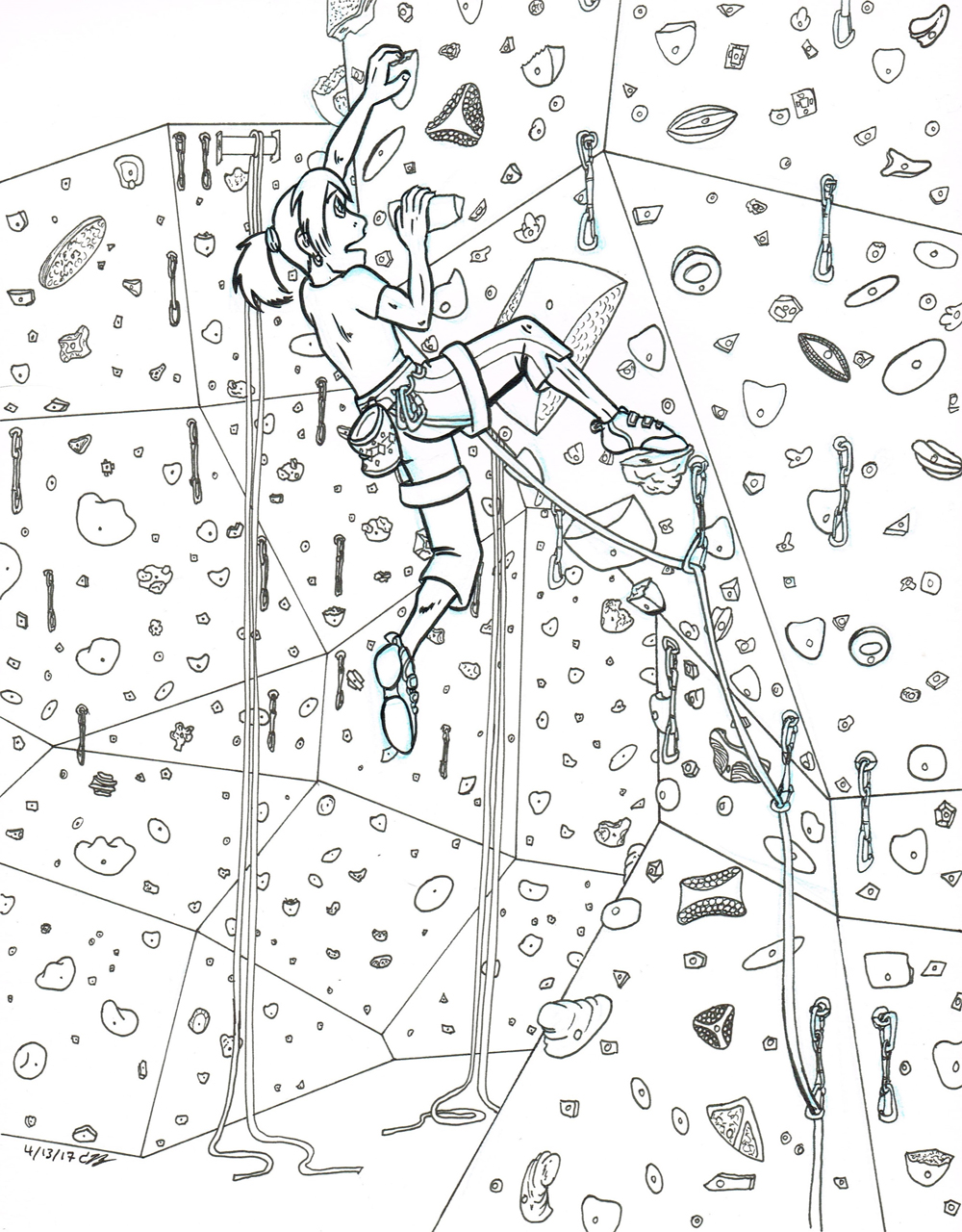 Climbing WIP by byakurai1313