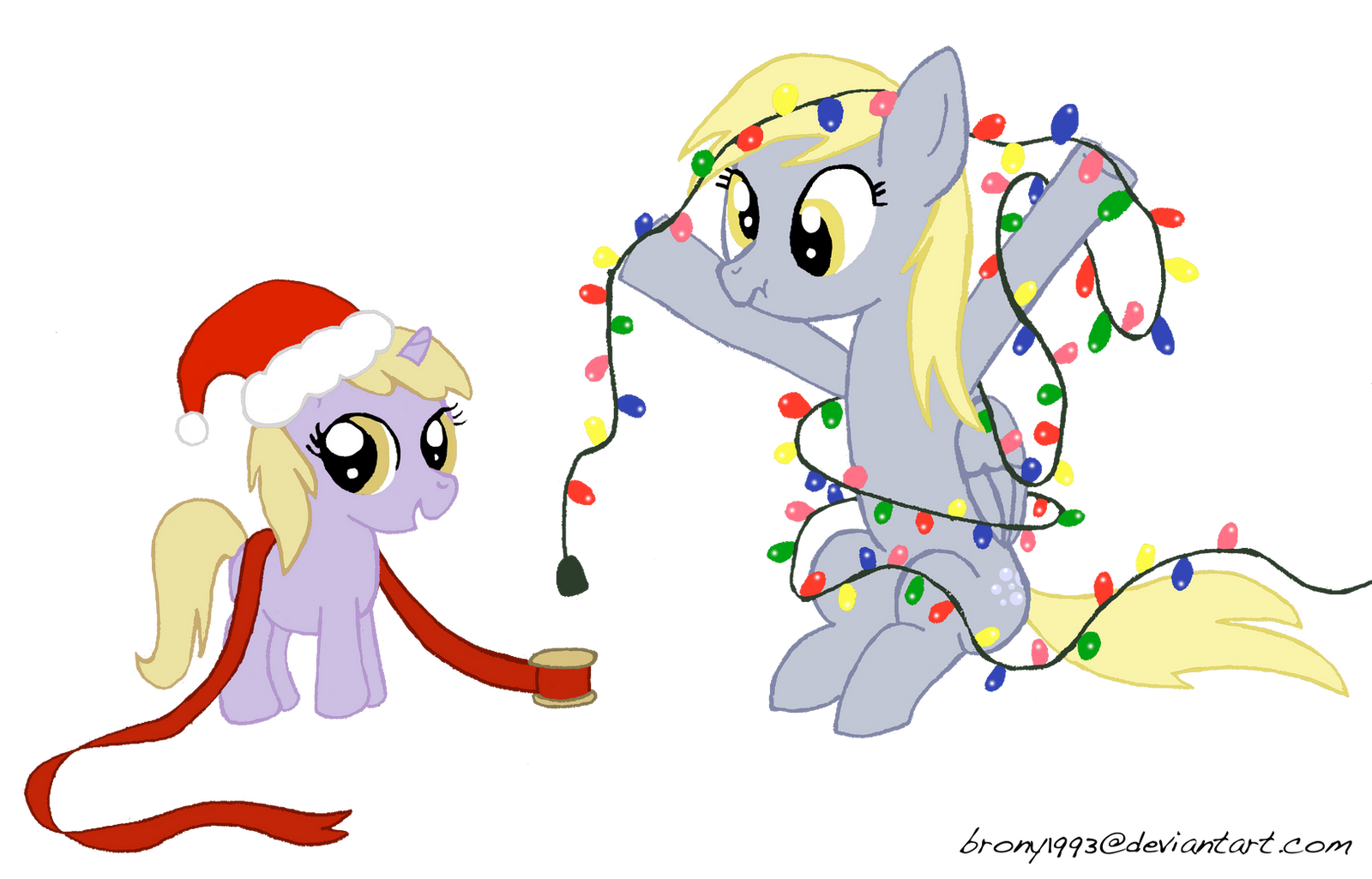 Derpy and Dinky's Christmas Lights