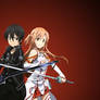 Sword Art Online-Kirito + Asuna 2