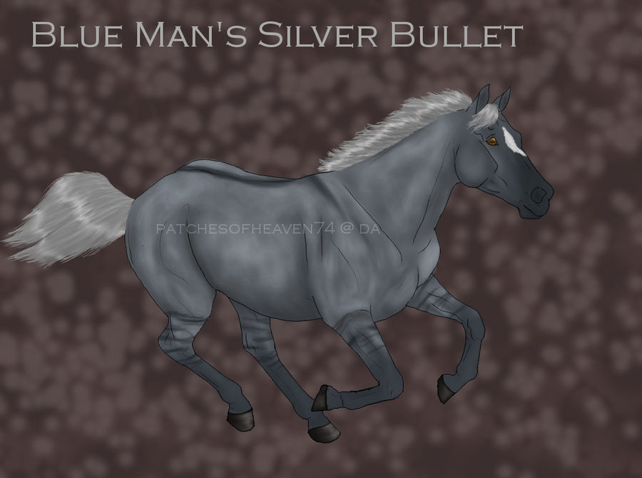 Blue Man's Silver Bullet-4Stud