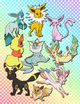 Evee Evolution Print