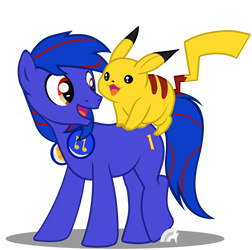 SawaOkita and Pikachu