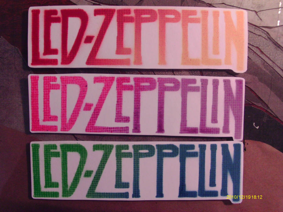 Led Zepplin Stencil Stickers by sigh-less on DeviantArt