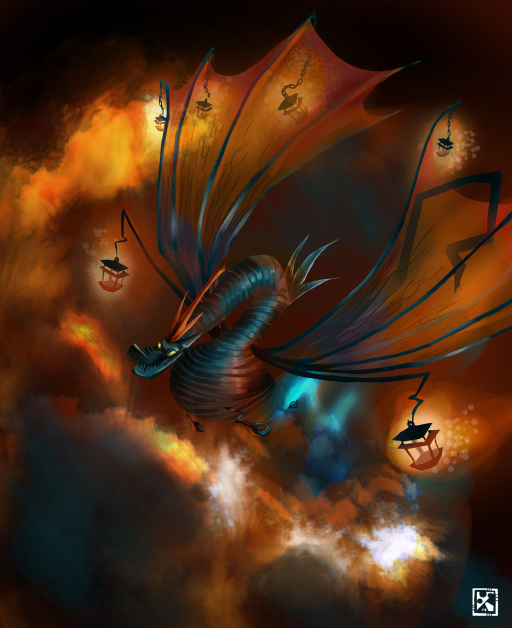 The lantern dragon