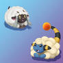 Wooloo and Mareep