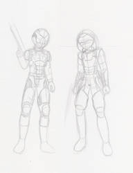 Character Design: Soldiers Sketch