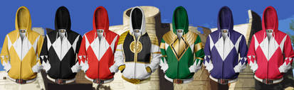 Mighty Morphin' Power Ranger Hoodies