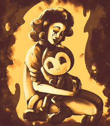 Inky hugs *Bendy and dark revival*