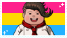 Pan Teruteru Hanamura - Stamp by Kiko-Tanaka