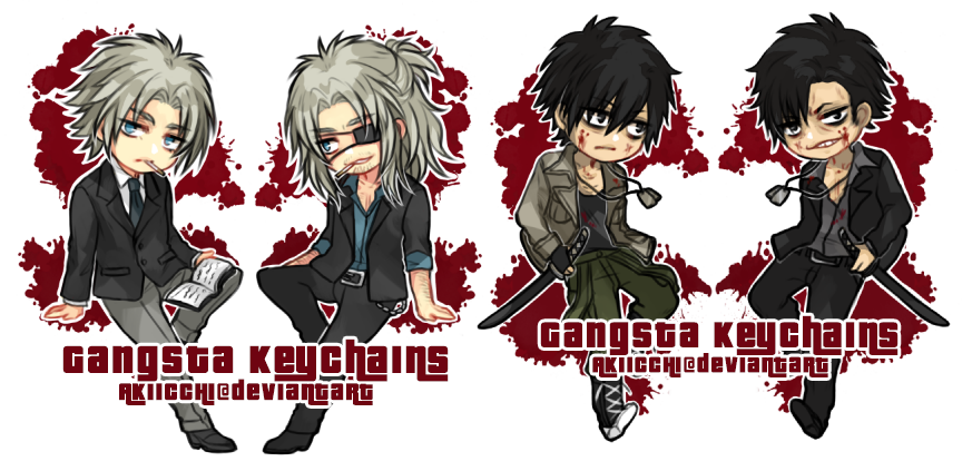 MERCH || GANGSTA DOUBLE SIDED KEYCHAINS