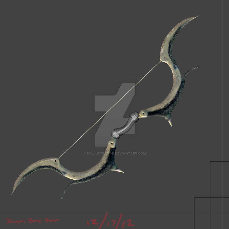 Dragon bone bow by ICIllustrator on DeviantArt