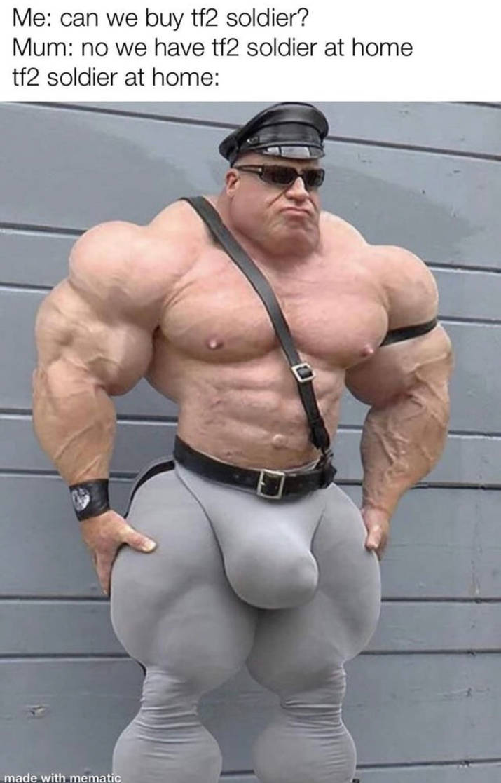 Buff soldier at home by iShakeInfants on DeviantArt