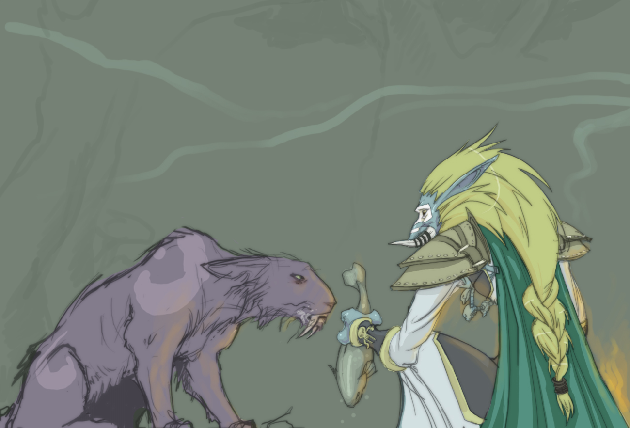 WoW fanarts - Druid and Priest