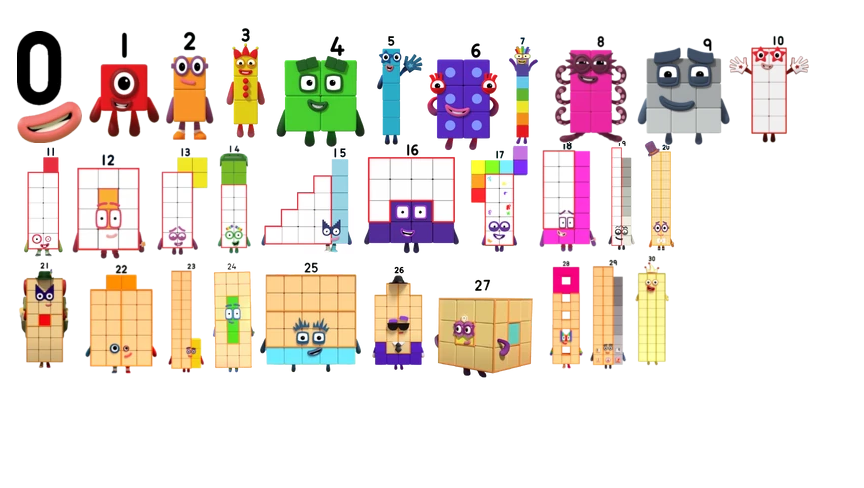 Numberblocks 0-30 by LogoPainter2010 on DeviantArt