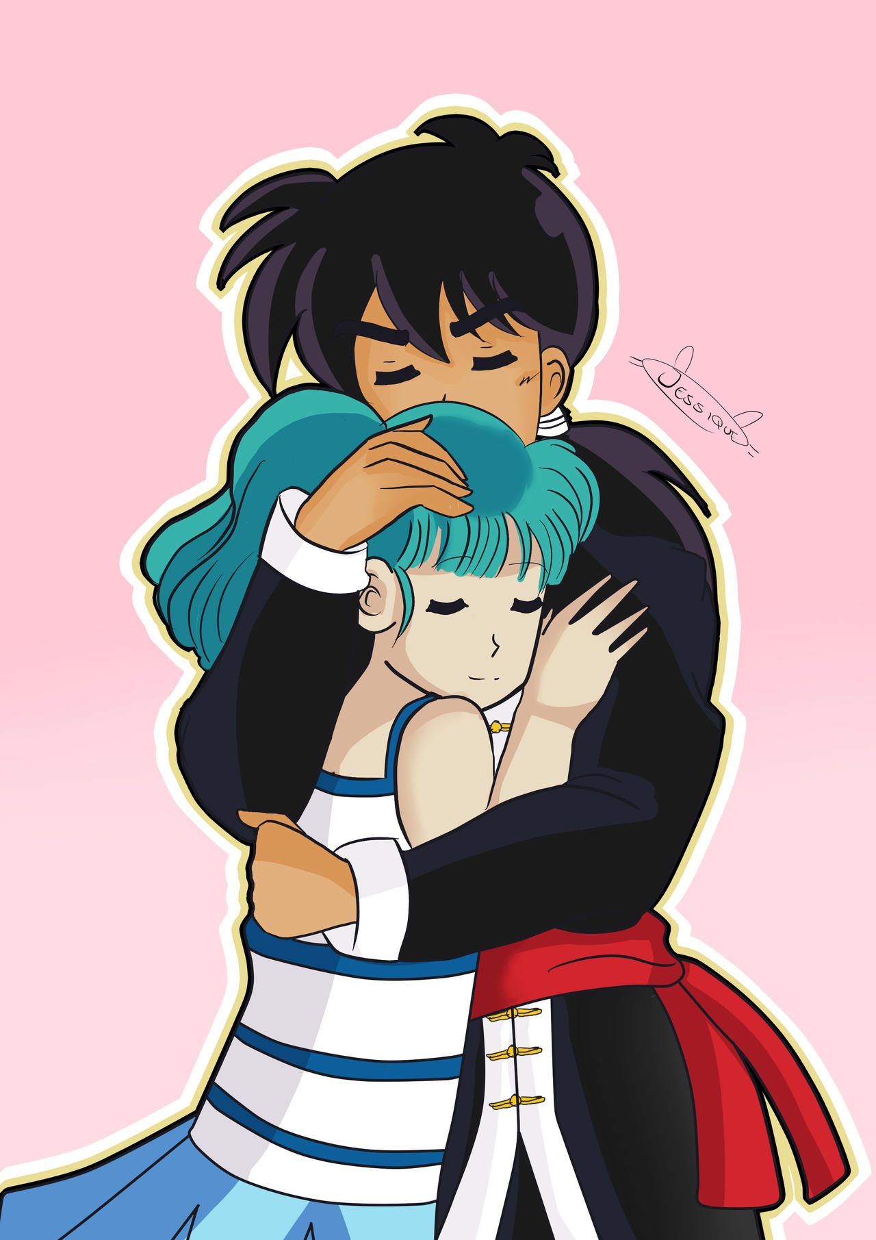 Protective hug by JessiqueDraws on DeviantArt