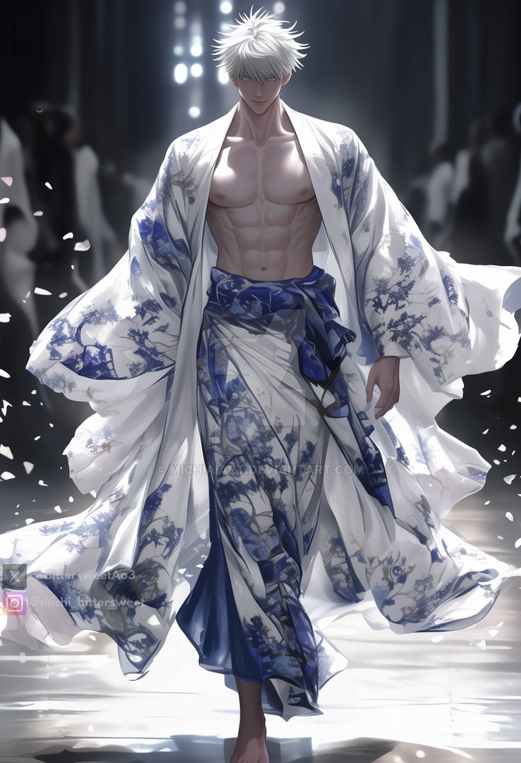 Gojo Robe Color Gojo runway by MichiAIART on DeviantArt