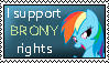 I Support Brony Rights by Sooraya-in-a-Hat