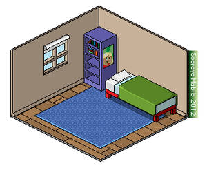 Iso Pixel Bedroom WIP