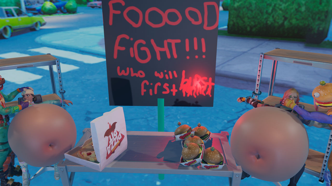 Food fight by Jamesbee50 on DeviantArt