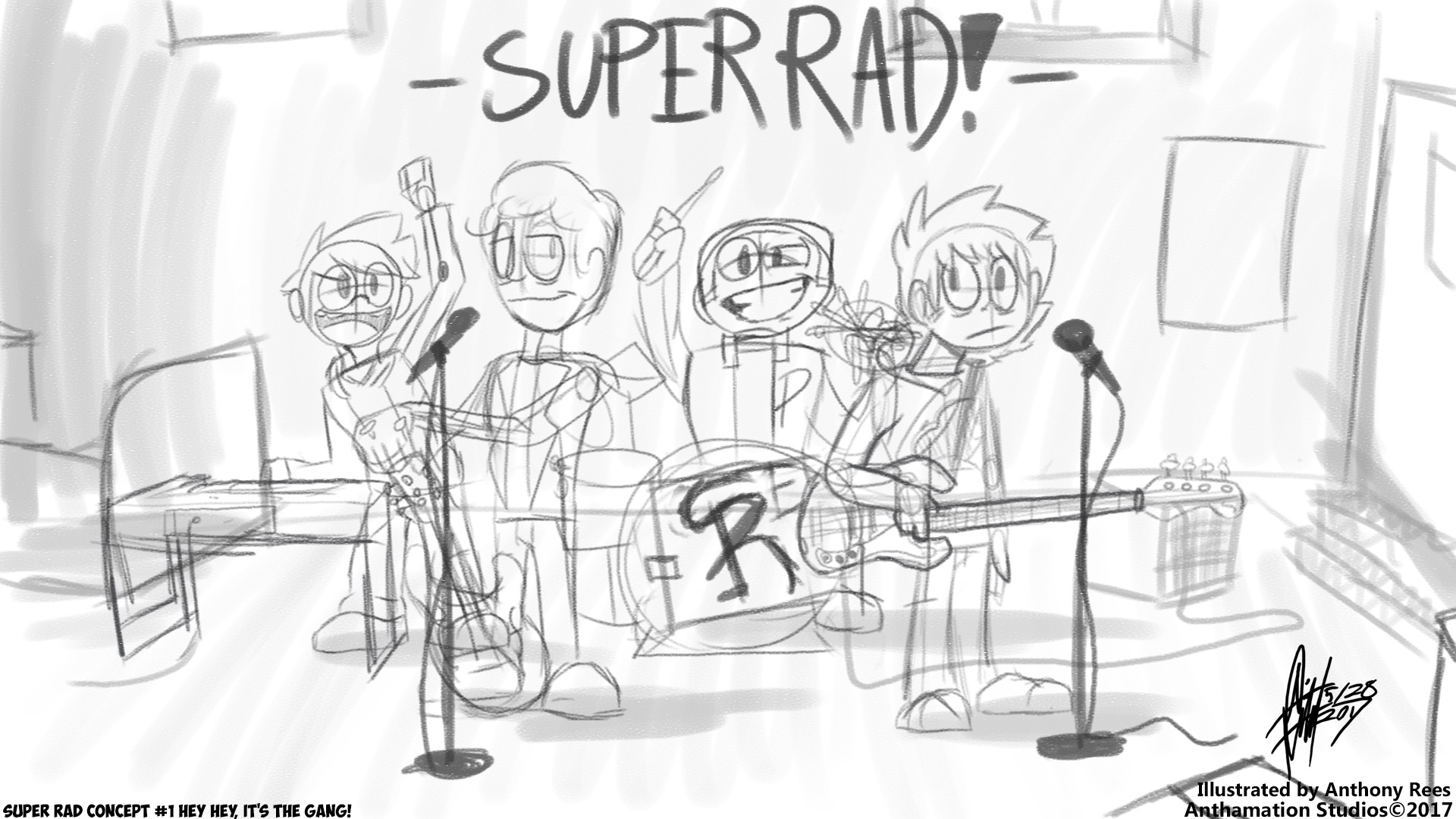 Super Rad! Concept #1: Hey hey, it's the gang!