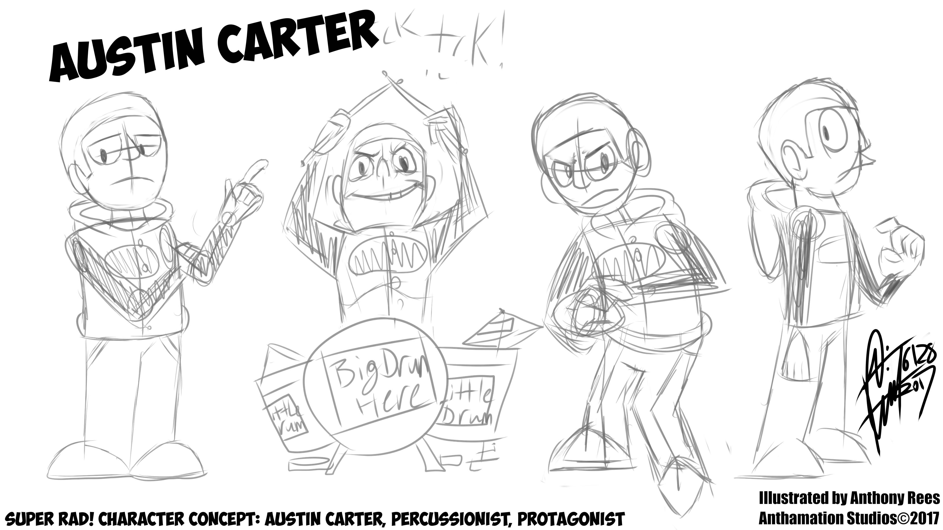 Super Rad! Character Concept: Austin Carter!