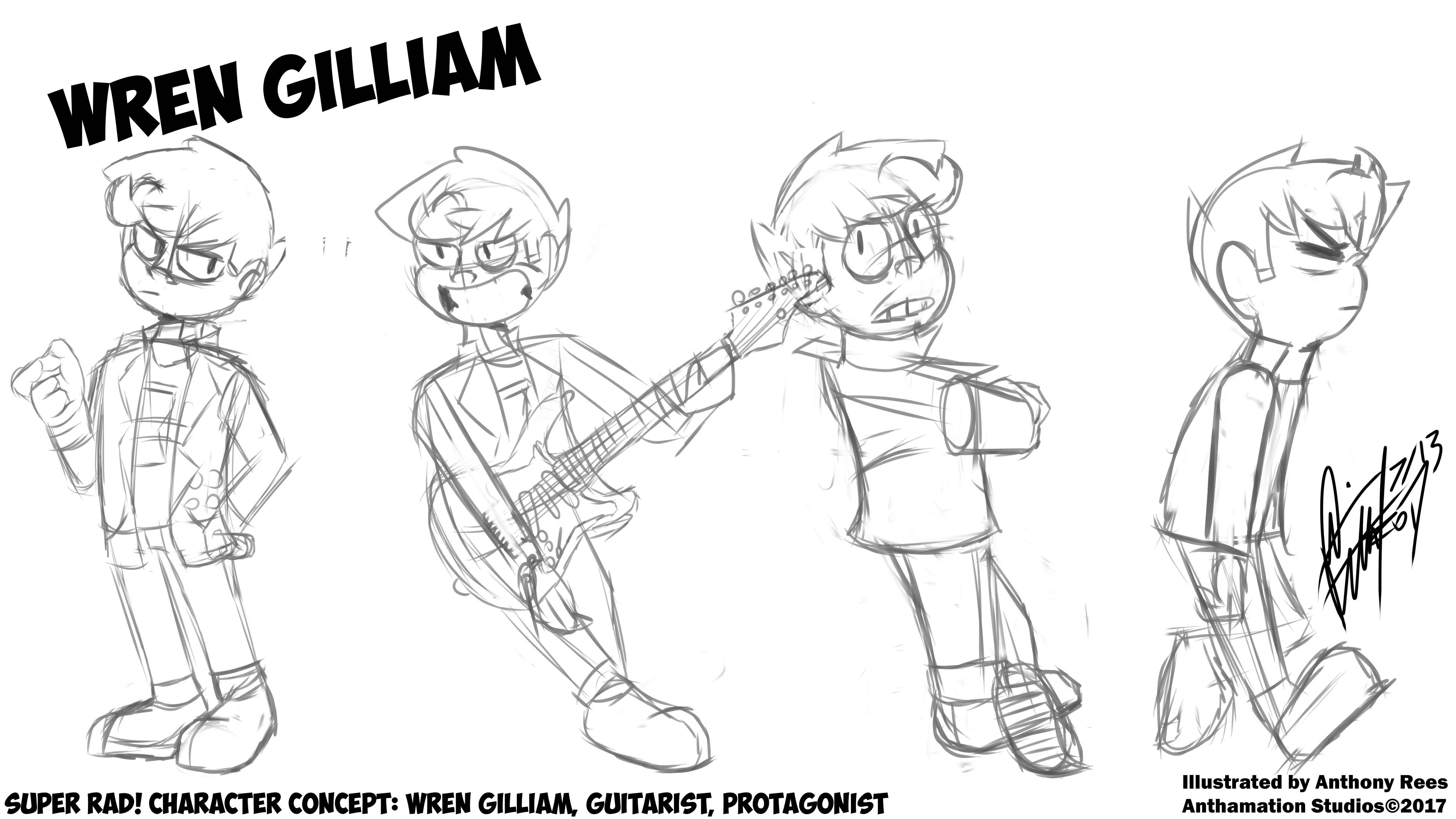 Super Rad! Character Concept: Wren Gilliam!