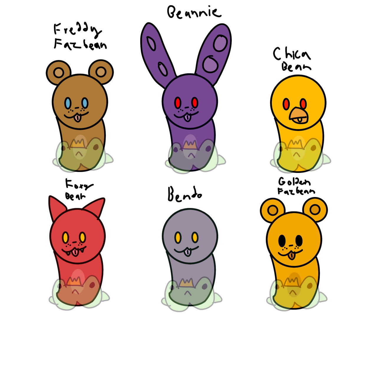 FNAF Beanz by KGtheFrog on DeviantArt