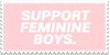 Support Feminine Boys Stamp