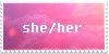 Female Pronouns Stamp