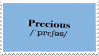 Precious stamp