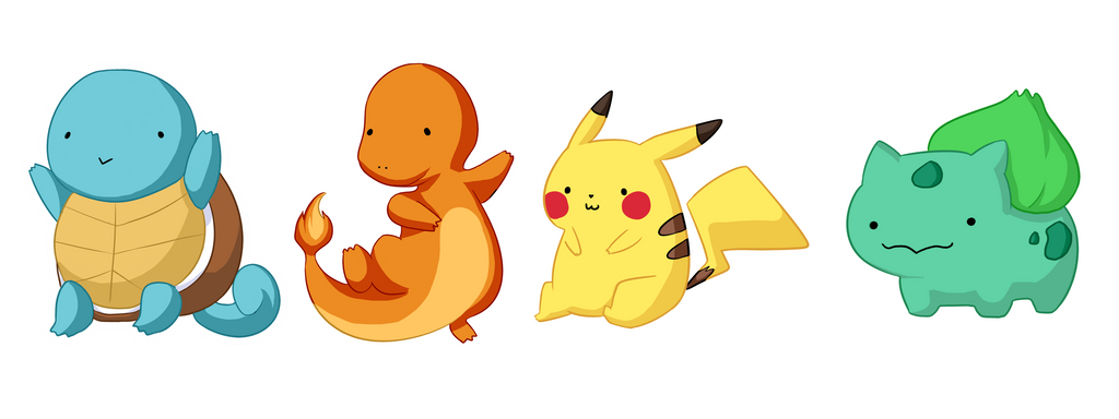 Pokemon 1st Gen Sticker Set by Rimokonn on DeviantArt