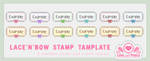 Stamp - Lace'n' Bow Template