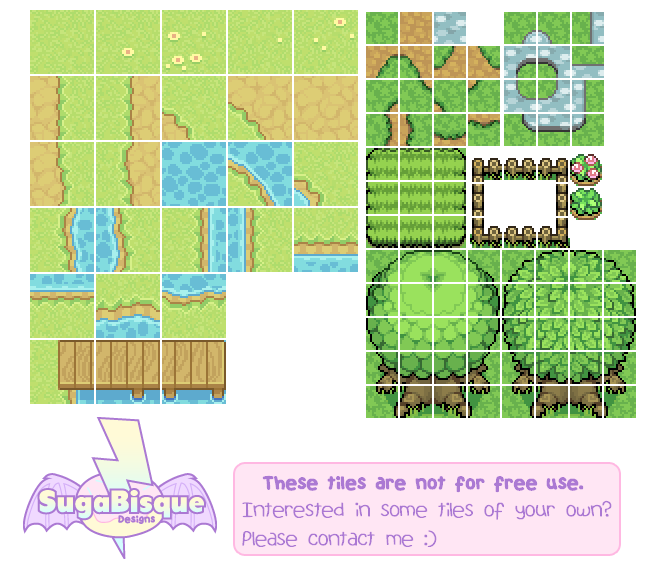pix Tileset Examples pixel game tiles examples by