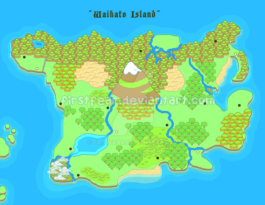 Pixel - Waikato Island Map