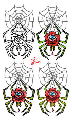 Tattoo Flash - RoseBug